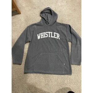 Whistler Blackcomb Men's Grey Fleece Hoodie Sweatshirt Size XXL EUC Canada